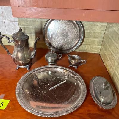 Lot 315 Silverplate group