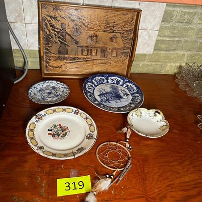 Lot 319 Plates & Tray