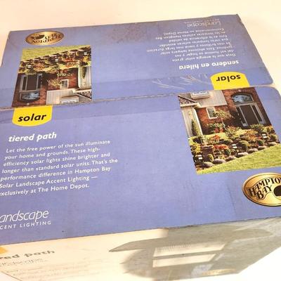 Lot #364 Hampton Bay New in Box Solar Landscape Lights
