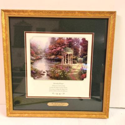 Lot #366 Framed Serenity Prayer - Thomas Kinkade