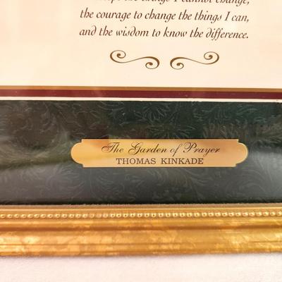 Lot #366 Framed Serenity Prayer - Thomas Kinkade