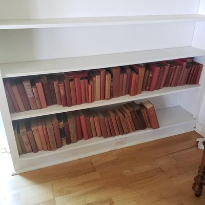 Assortment of Red Antique and Vintage Books (LR-KD)