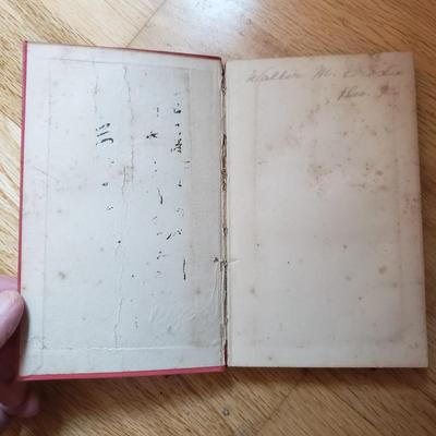 Assortment of Red Antique and Vintage Books (LR-KD)