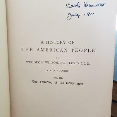 Woodrow Wilson’s History of the American People Volume 1-5 (LR-KD)