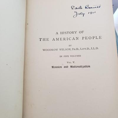 Woodrow Wilson’s History of the American People Volume 1-5 (LR-KD)