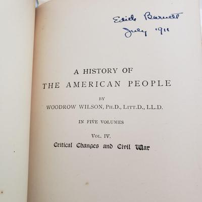 Woodrow Wilson’s History of the American People Volume 1-5 (LR-KD)