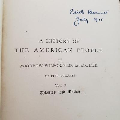 Woodrow Wilson’s History of the American People Volume 1-5 (LR-KD)
