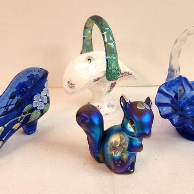 Lot #368 Fenton Art Glass Lot