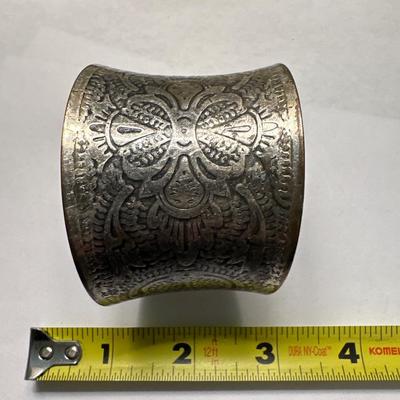 Vintage steel cuff bracelet