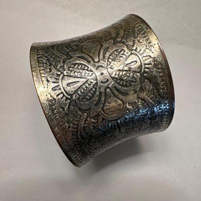 Vintage steel cuff bracelet