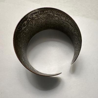 Vintage steel cuff bracelet