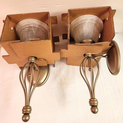 Lot #373 Pair Home Interiors Candle Sconces - new in box