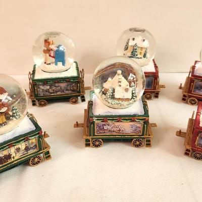 Lot #383 Lot of Bradford Exchange Thomas Kinkade "Wonderland Express" Train cars