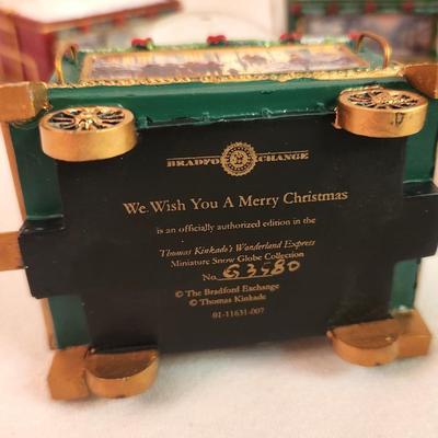Lot #383 Lot of Bradford Exchange Thomas Kinkade "Wonderland Express" Train cars