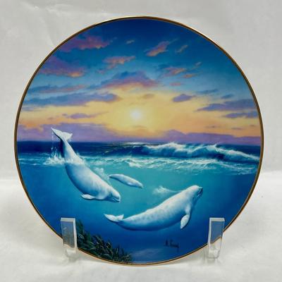 White Whale of the North Collector Plate Beluga Whales A Casay