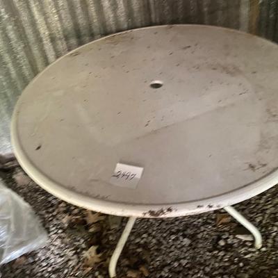 Metal Patio Table