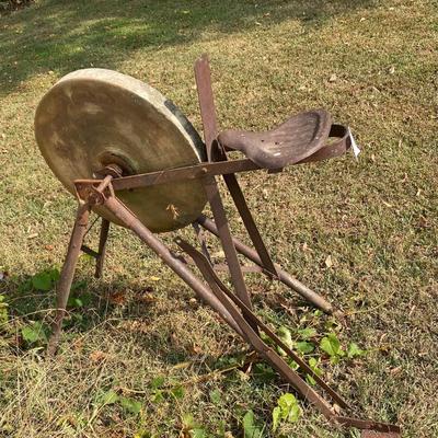 Blacksmith Grinding Wheel With Seat