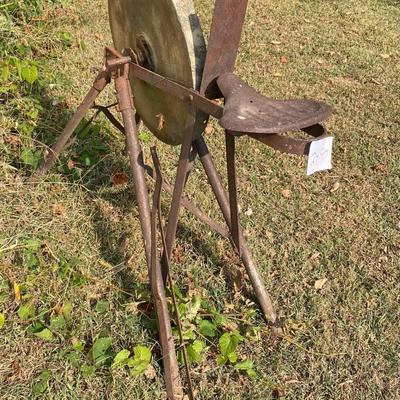 Blacksmith Grinding Wheel With Seat
