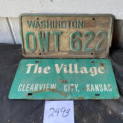 Washington License Tag and More