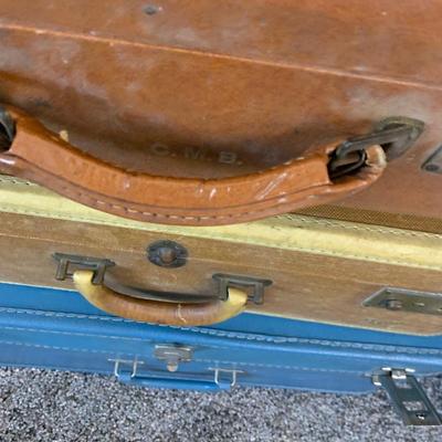 Stack of Vintage Luggage