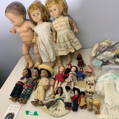 Huge Vintage Dolls Lot From Around The World