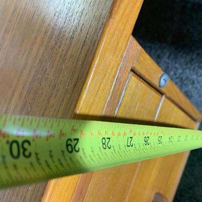 MCM Teak Desk w/ Drawer & Vintage Clamp On Lamp