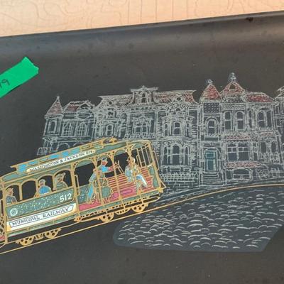 Couroc Tray Lot - Trolley Cars