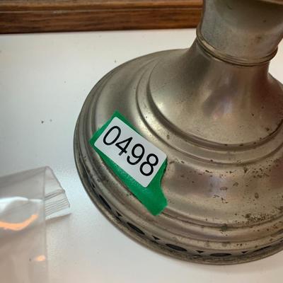 Large Oil Lamp w Extra Oil & Wicks