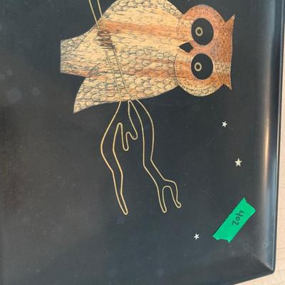 Couroc Trays Lot - Owls