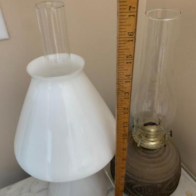Vintage Oil Lamp Lot w/ Oil Refills