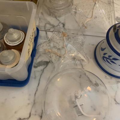 Vintage Oil Lamp Lot w/ Oil Refills