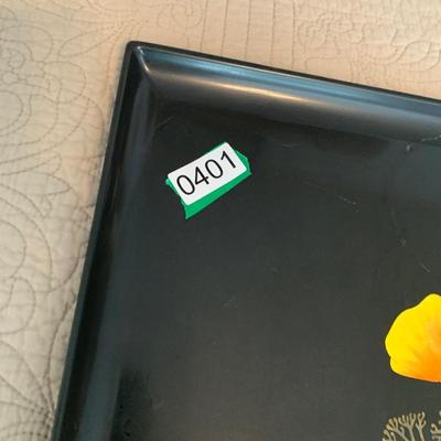 Couroc Tray Lot - Flowers