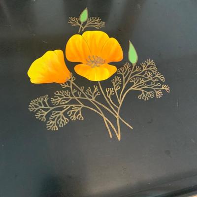 Couroc Tray Lot - Flowers