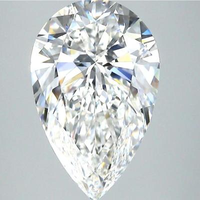 IGI Certified 4.01 Carat Pear Shaped Lab Diamond