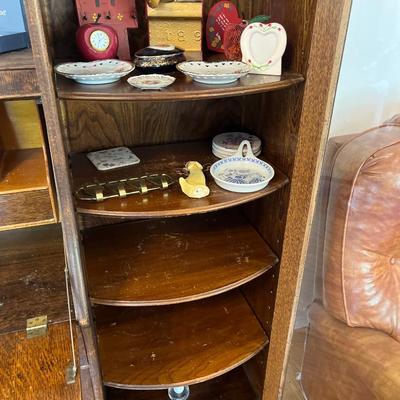 Antique double bookcase Secretary (contents not included)