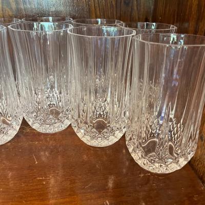 Large group of Crystal glassware and the serving pieces