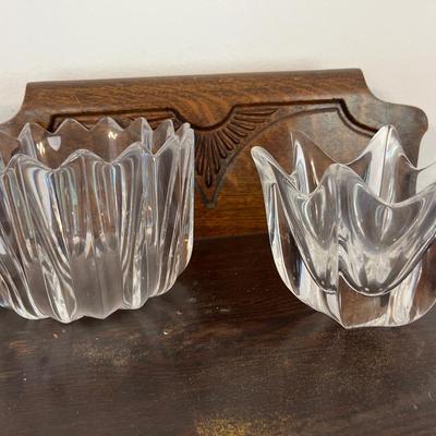 Two Orrefors crystal bowls (signed)