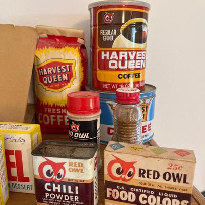 Vintage red owl, memorabilia