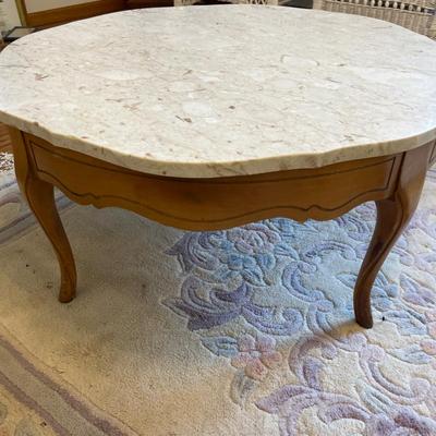 Vintage marble top coffee table