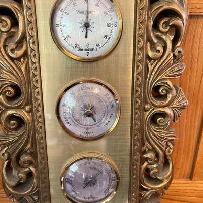 Vintage thermometers/barometers