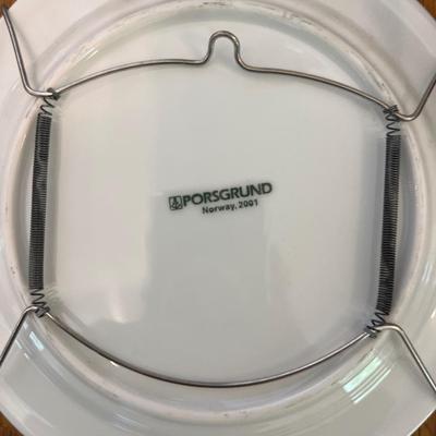 Progrund Christmas plates & crosstitch pucture