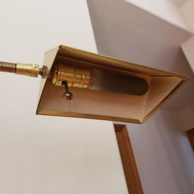 Two Adjustable Brass Floor Lamps (LLR-KD)