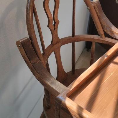 Vintage wood high chair