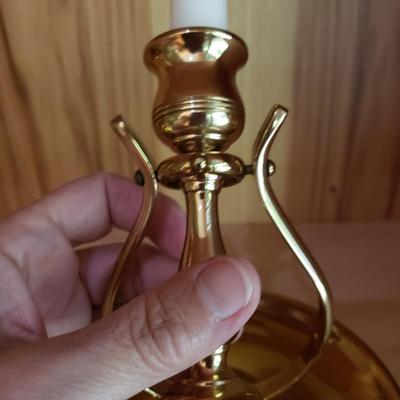 Mystic Seaport Brass Ship Candle Sconces (LLR-KD)