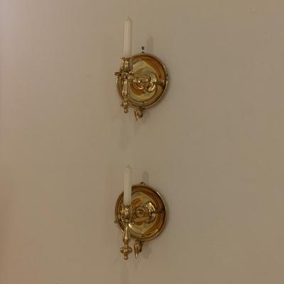 Mystic Seaport Brass Ship Candle Sconces (LLR-KD)