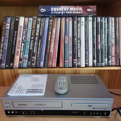 Concert DVDs & Daewoo DVD/VHS player with Remote (LLR-KD)