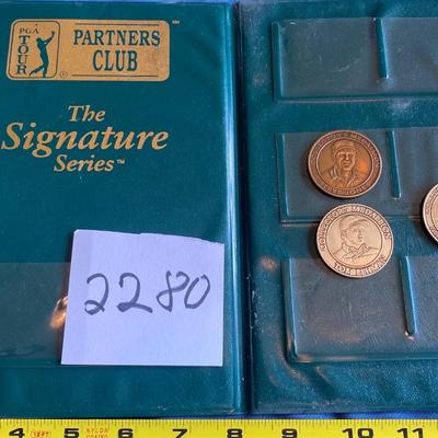 PGA Golf Coins and Display Book