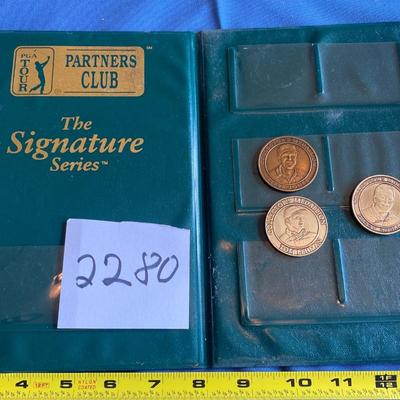 PGA Golf Coins and Display Book