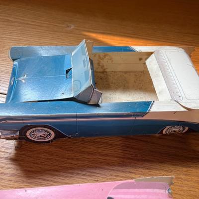 Vintage cardboard cars