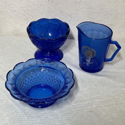 Lot 347 Cobalt Depression Glass